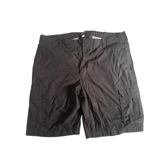 Apt 9 Mens Black Cargo Shorts Size 42 Casual‎ Outdoor Everyday - Picture 2 of 3